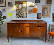 Mid Century Modern Teak Sideboard / Credenza/ Drinks Cabinet