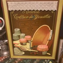 Vintage French Kitchen wall plaque free postage