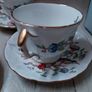 Vintage Aynsley 'Pembroke' Bone China Tea Set - 6 Cups & 6 Saucers - Made in England". Image 6