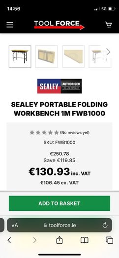 Portable Folding Workbench