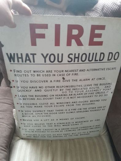 vintage enamel sign