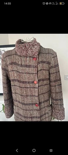 Authentic Valentino Miss V merino wool elegant mid length coat
