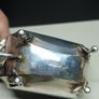 Antique sterling silver mustard pot with original spoon, fully hallmarked Birmingham 1911. Image 4
