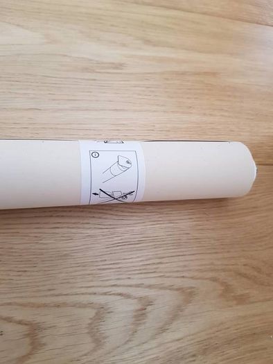 Beige black-out roller blind
