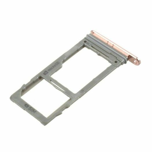 For Samsung Galaxy S9 S9+ Plus SIM & SD Card Tray Holder Slot Gold Rubber Seal New - FHT06SMST