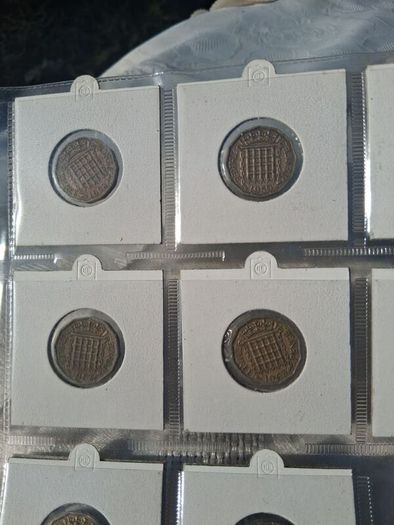 Full Set Of English Three Pence Coins(1937-1967)