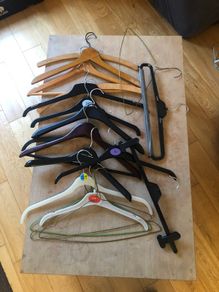 Assorted 20 clothes hangers - mixed styles