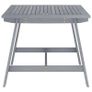 Garden Dining Table Grey 88x88x74 cm Solid Acacia Wood Image 2