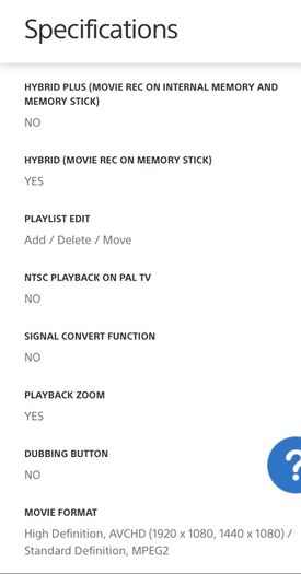 Sony Handycam Avchd Full Hd Video Camera