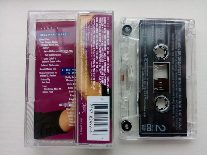 Bette Midler Greatest Hits Cassette Tape