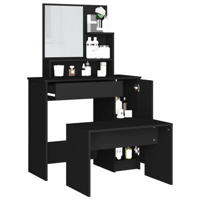 Dressing Table Set Black 86.5x35x136 cm (FREE SHIPPING)