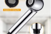 Ibergrif M91209 Replacement Sprayer Head Kitchen Tap Pull Out Spare Shower Head 2 Function Faucet Spray Nozzle Universal G1/2'' Connector