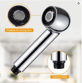 Ibergrif M91209 Replacement Sprayer Head Kitchen Tap Pull Out Spare Shower Head 2 Function Faucet Spray Nozzle Universal G1/2'' Connector