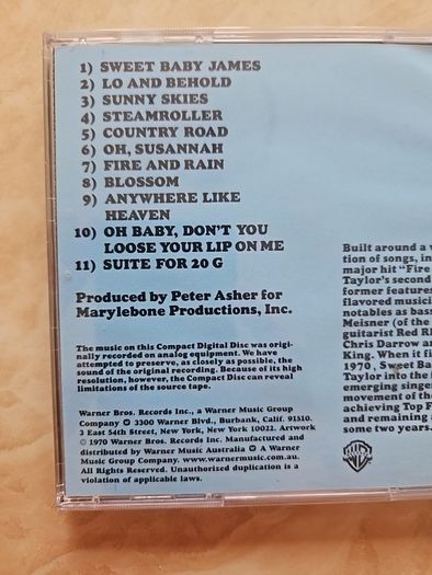 James Taylor CD - Sweet Baby James