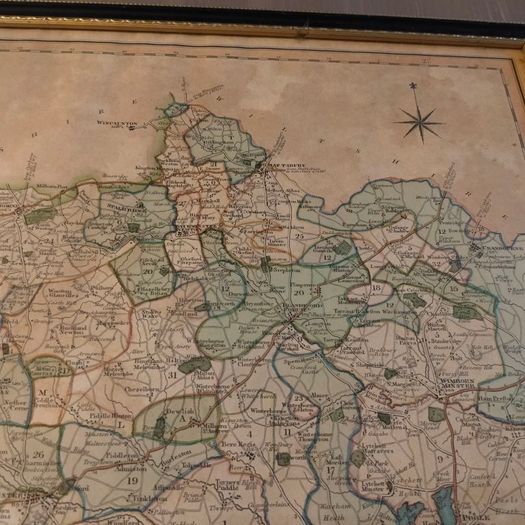 Antique 1830 Map of Dorset by Henry Teesdale