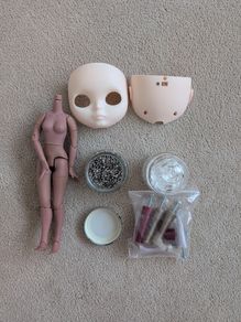 OOAK Blythe doll tools-eye chips, screws, shoes molds, body and face
