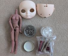 OOAK Blythe doll tools-eye chips, screws, shoes molds, body and face