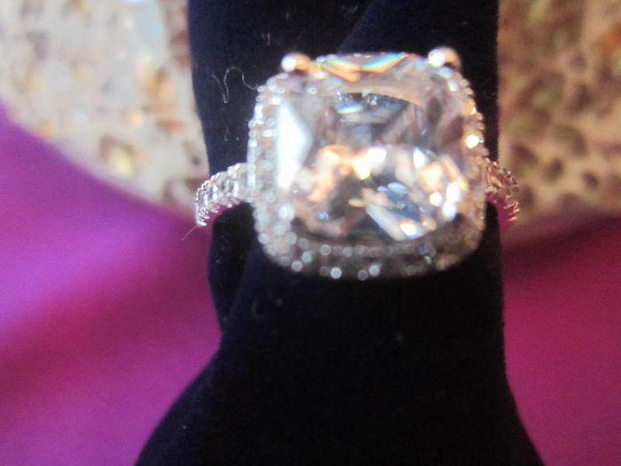 Sterling Silver Halo Style Ring