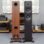 AUDIOPHILE QUALITY DYNAUDIO EMIT 30 floor standing Speakers Walnut Wood like New boxed with All accessories 1600 new under 2 years old Image 2