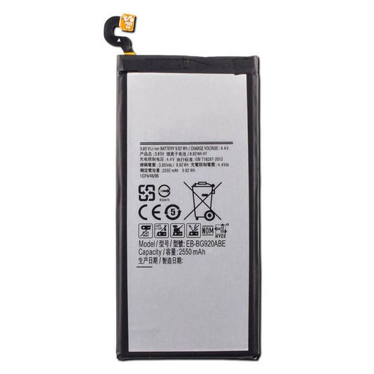 Replacement Battery For Samsung Galaxy S6 Battery 2550mAh EB-BG920ABE New - FHT005SMB