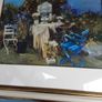 Large blue door picture in frame collection only Image 4
