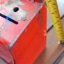 Charity box with chain,discontinued ,see pictures for condition used ,, Image 2