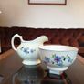 Tuscan China by Plant Hand Painted Floral Sugar Bowl and Milk Jug Set Image 8