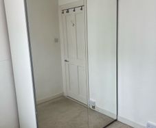 IKEA ELGA Wardrobe with glass sliding doors