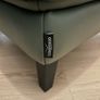 3 seater leather sofa plus footstool Image 4
