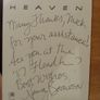 Nancy Beaven - Rhymes With Heaven. 1984. Signed. LP. Vinyl. Record. Album. Autograph. Signature. Image 7