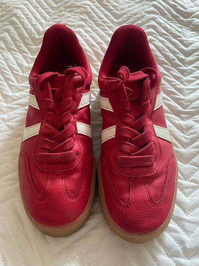 Red trainers