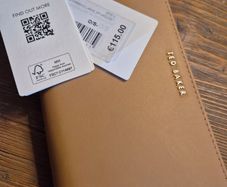 Ted Baker Garciea Tan Leather Wallet, Gold Hardware, Brand New with Tags