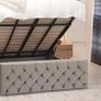 New King Size Ottoman Gaslift Storage Beds. New Super King Ottoman Gaslift Beds. New Tufted Sprung Memory Foam Mattresses Instock Image 9