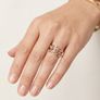 Diamond D'Joy Luxury: Natural Champagne Diamond Bubble Ring Image 3