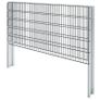 2D Gabion Fence Galvanised Steel 2.008x1.03 m 6 m (Total Length) Grey Image 5
