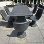 Solid Concrete Garden Dining Set Image 2