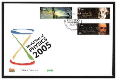2005 Ireland UNESC Year of Physics Commemorative Stamps An Post First Day Cover (FDC)