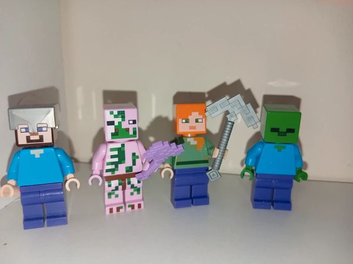 Lego Minecraft Mini Figures Lego city Police Fireman Transport workers etc