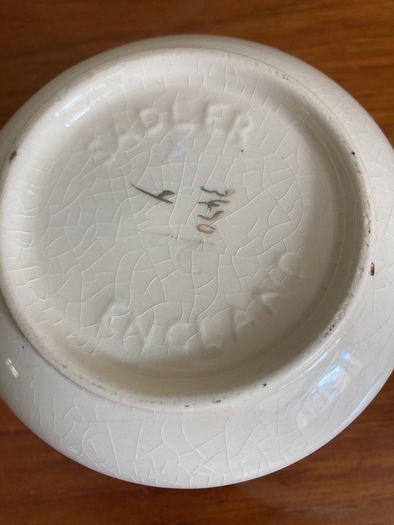 Mid Century Sadler Sugar - Misc bowl with Rose Pattern, gilt edge and gold pattern
