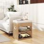 Small Shoe Storage Bench with Cushion & Drawer Image 5