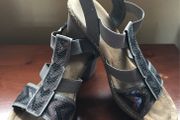 Size 6 Rieker Grey Suede Sandals