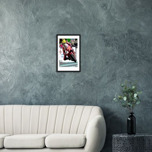Joey Dunlop 2000 Isle Of Man TT Honda VTR SP1 Framed Print