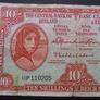 1962 Lady Lavery 10 Shillings Image 2