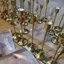 wedding decor bundle candlesticks and faux flowers Image 2