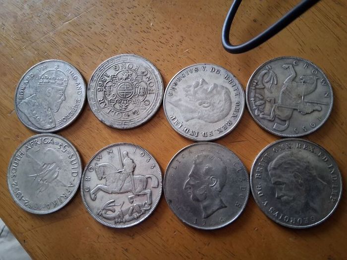 8 various Movie Prop Coins