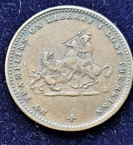 William IV Crowned 8 sept 1831 By Trampling On Liberty I Lost The Reins Medal Token