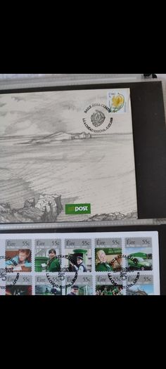stamps first day covers in anpost albums