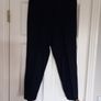 Navy Linen mix cut off trousers M&S size 10 short Image 5