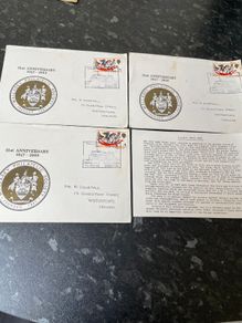 Cheshire Philatelic Society 21st anniversary Stamps and envelopes