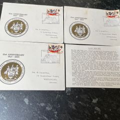 Cheshire Philatelic Society 21st anniversary Stamps and envelopes